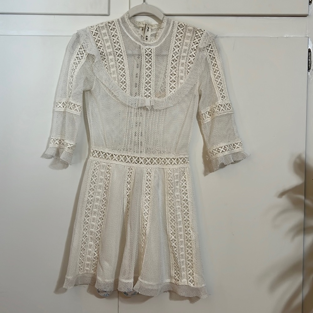 For Love and Lemons lace minidress size XS bohemian bridal